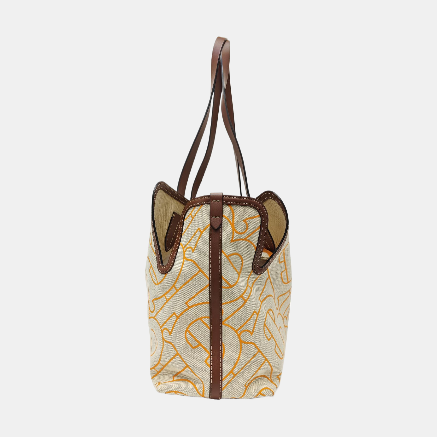 The Belt Medium Canvas Beige