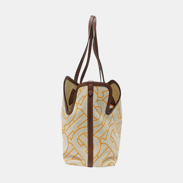 The Belt Medium Canvas Beige