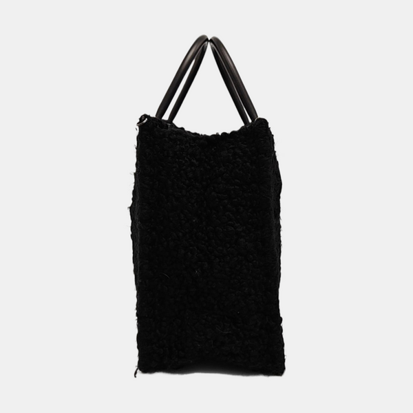 Fabric Top Handle Bag Black