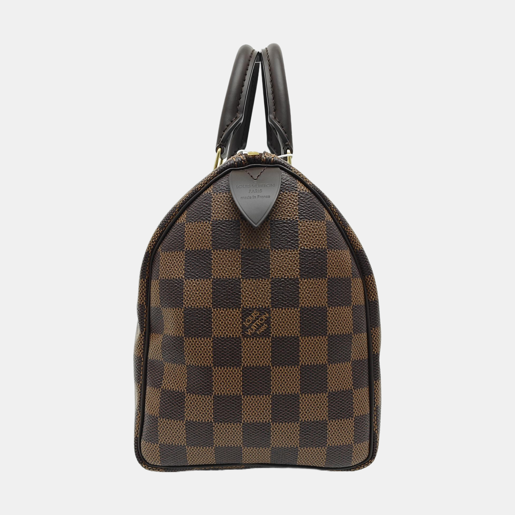 SPEEDY 25 Damier Ebene Coated Canvas Brown