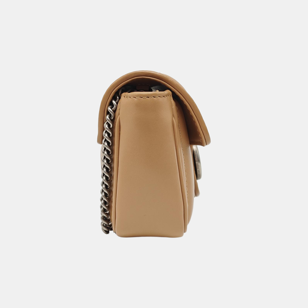 GG Marmont Mini Quilted Calfskin Pink