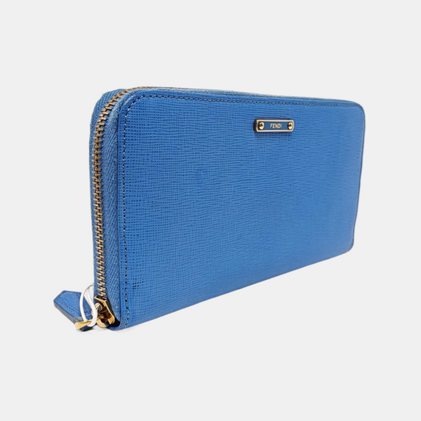 Calfskin Wallet Blue