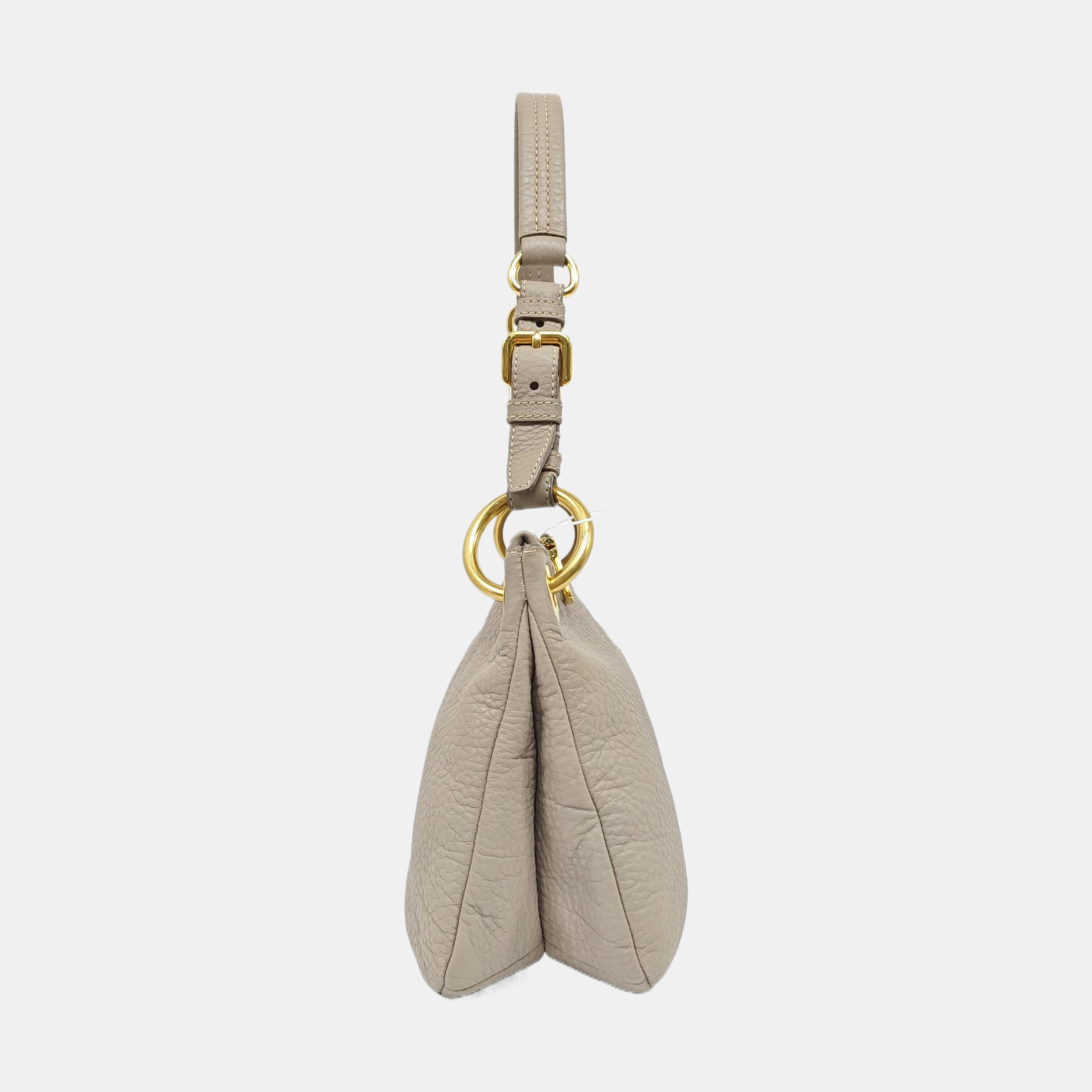 Calfskin Top Handle Bag Gray