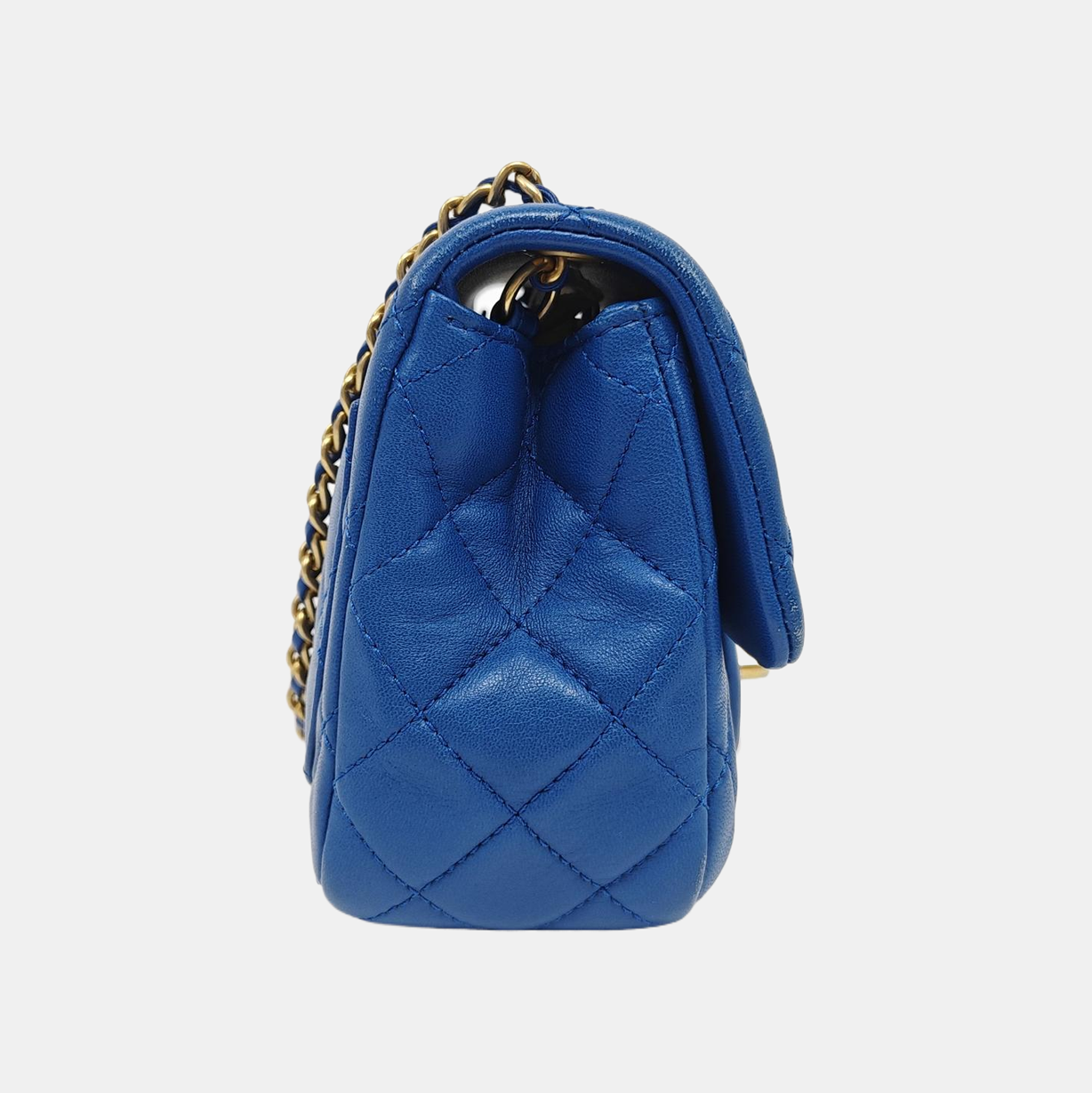 CLASSIC FLAP Mini Quilted Lambskin Blue