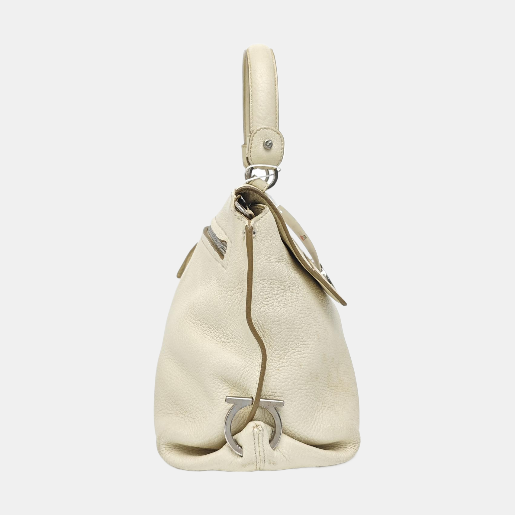 Calfskin Shoulder Bag White