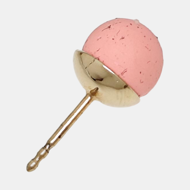 Dior Tribales Metal Pink Stud Earrings