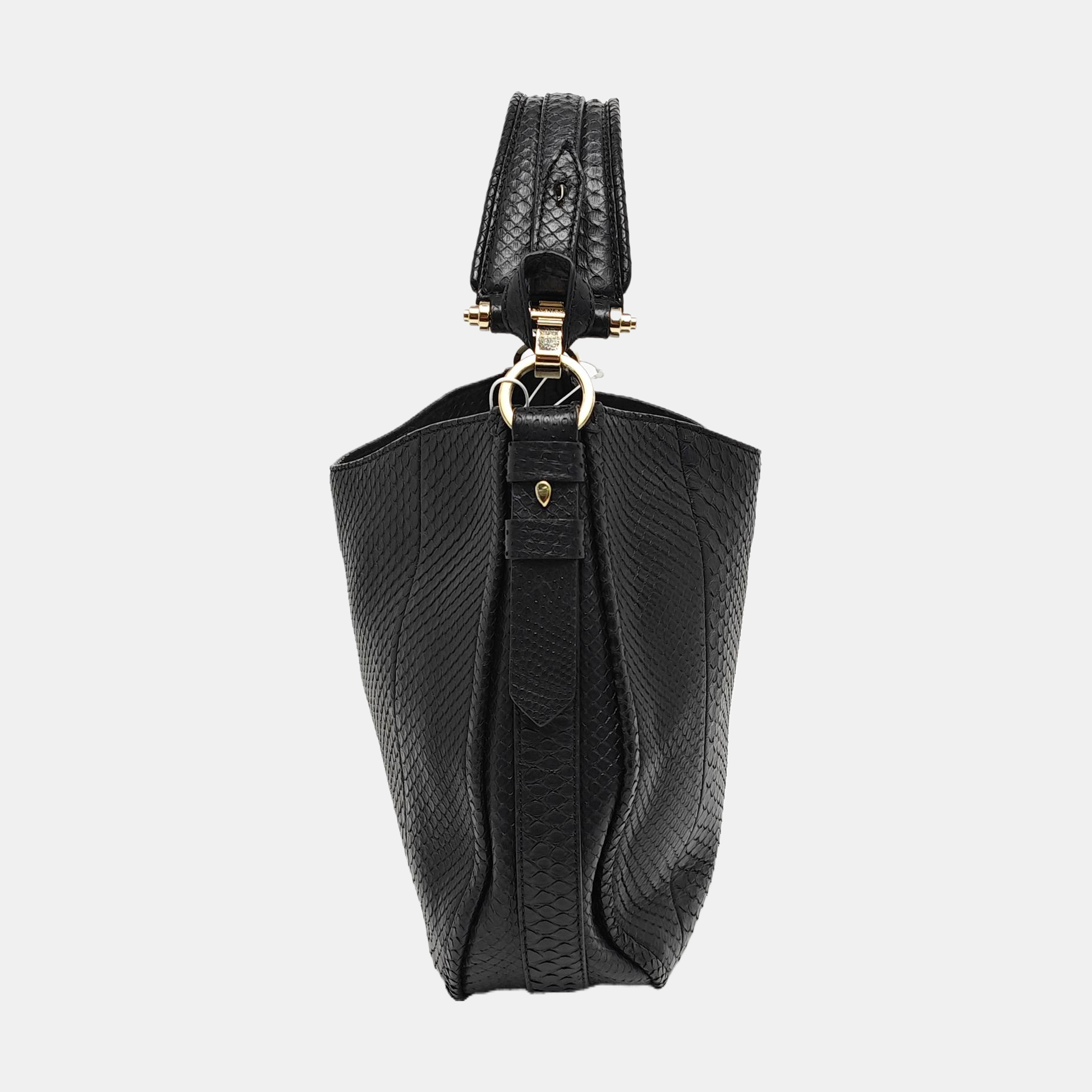Python Shoulder Bag Black