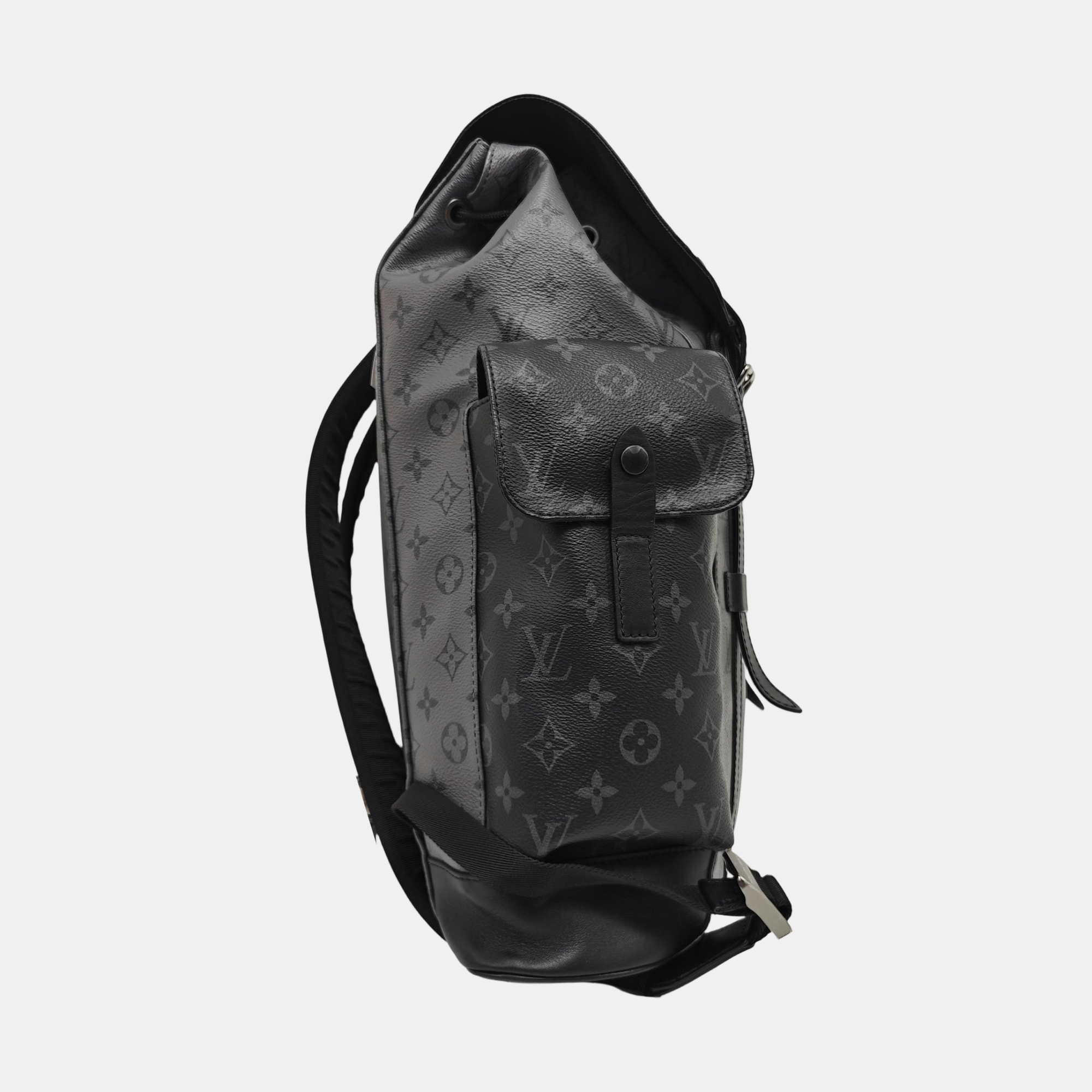 CHRISTOPHER MM Monogram Coated Canvas Gray