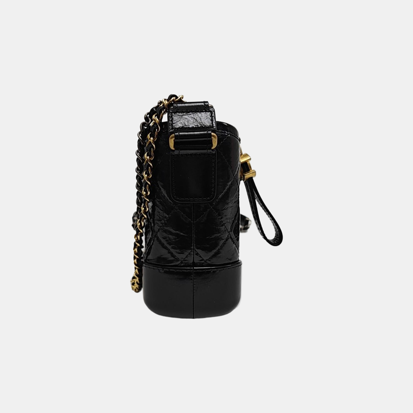 GABRIELLE Small Quilted Calfskin Black