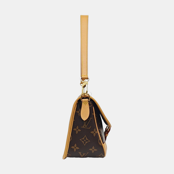 DIANE Monogram Coated Canvas Brown