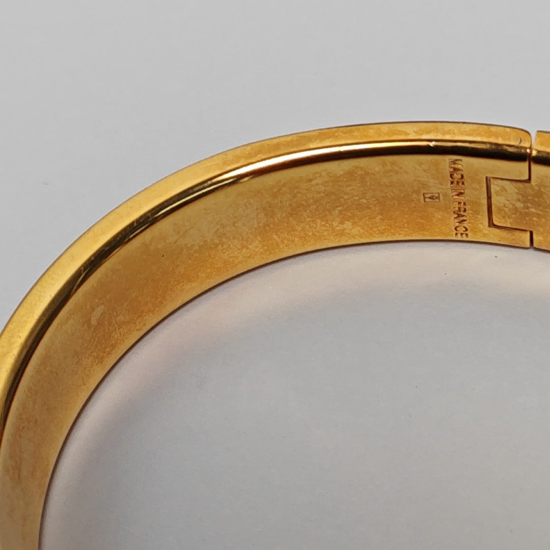 Clic H Metal Gray Bangle