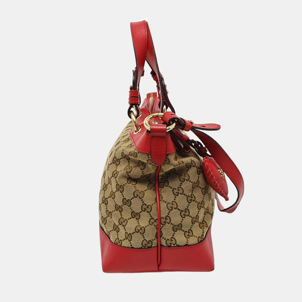 Monogram Canvas Tote Bag Beige