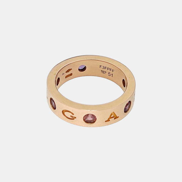 B.ZERO1 18k Rose Gold Ring EU 51