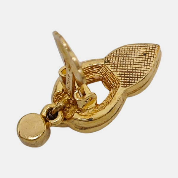 Metal Gold Clip On Earrings