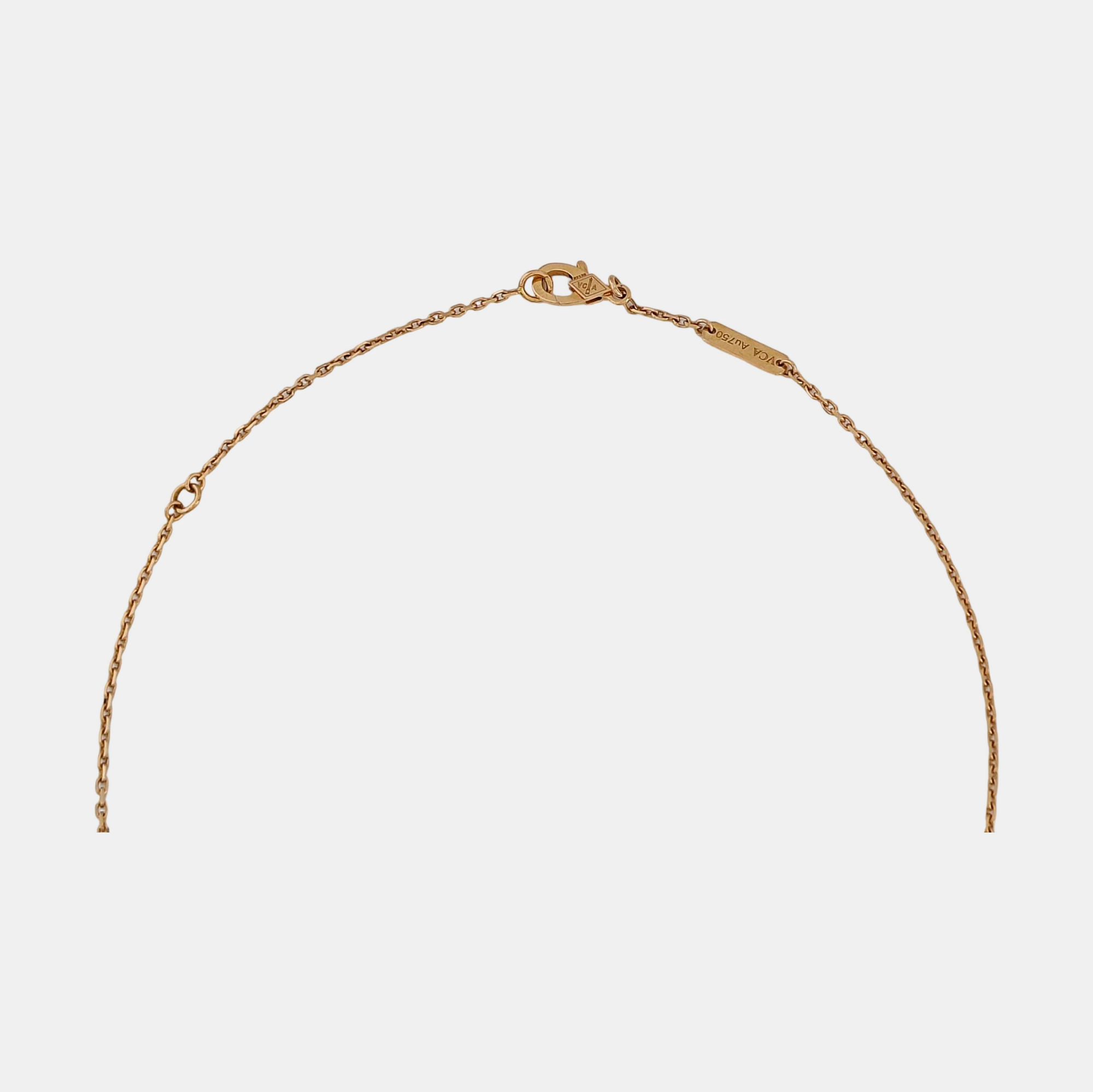 Vintage Alhambra 18k Rose Gold Necklace