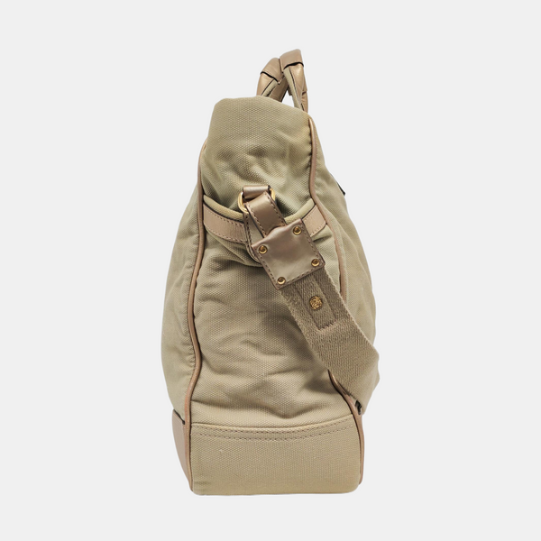 Canvas Shoulder Bag Beige
