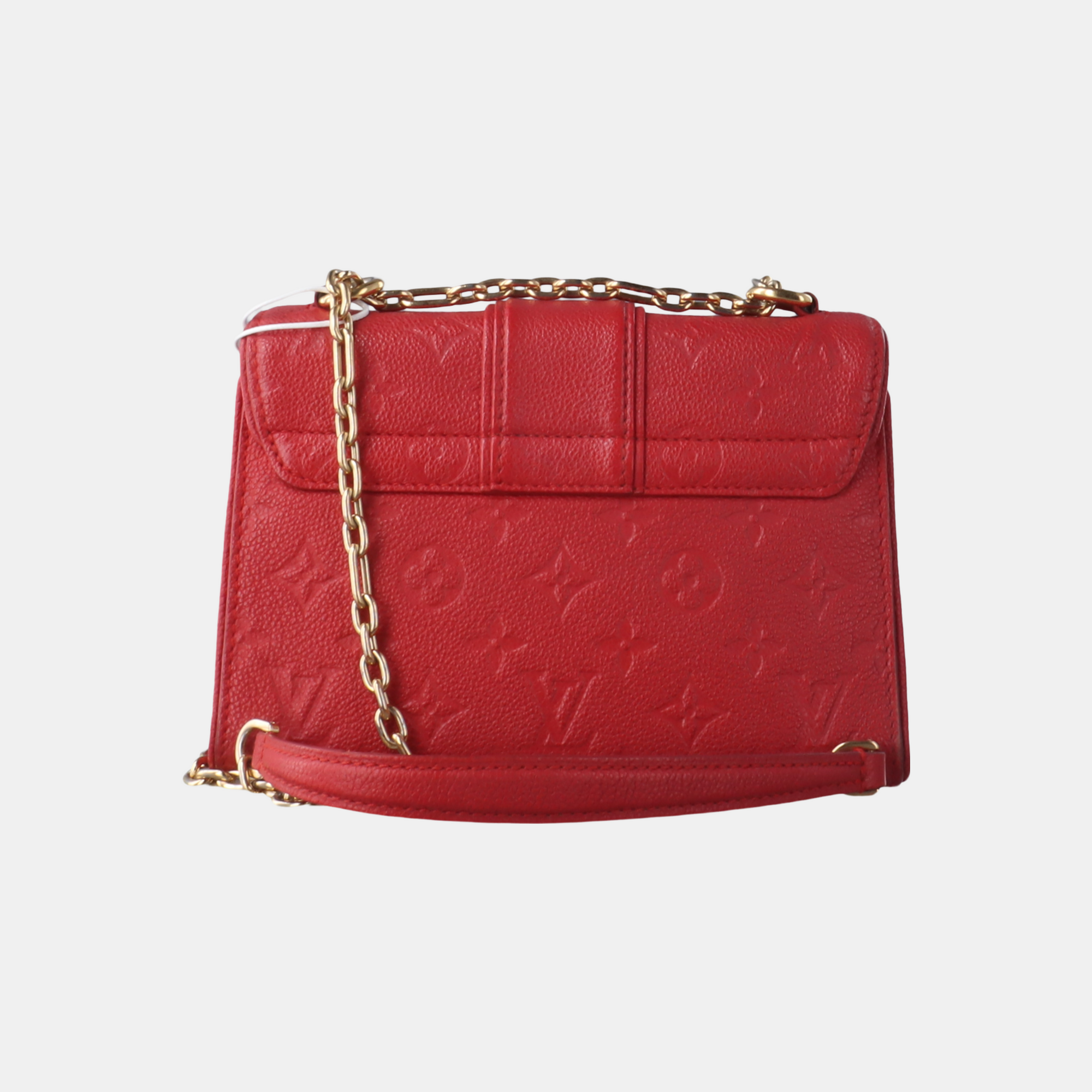 SAINT SULPICE PM Monogram Calfskin Red