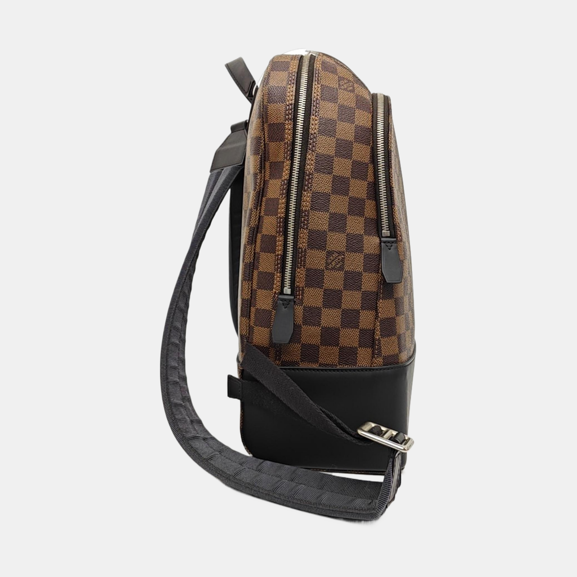 JAKE Damier Ebene Coated Canvas Brown