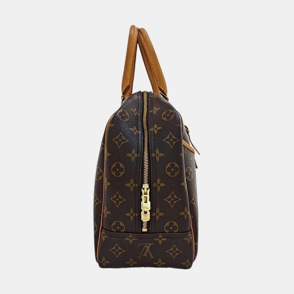 DEAUVILLE MM Monogram Coated Canvas Brown