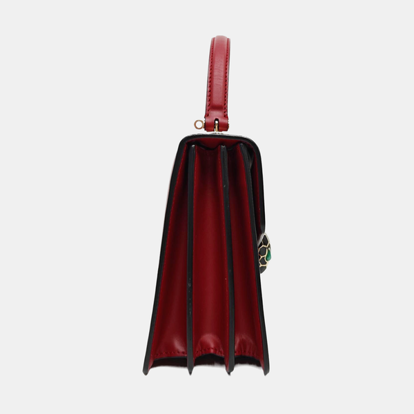 SERPENTI FOREVER Small Quilted Calfskin Red