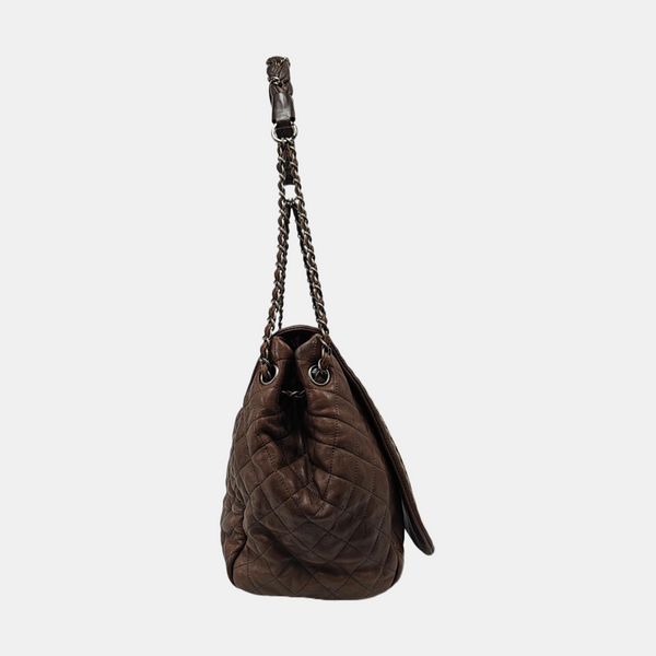 LUXURY LINE Quilted Calfskin Gray