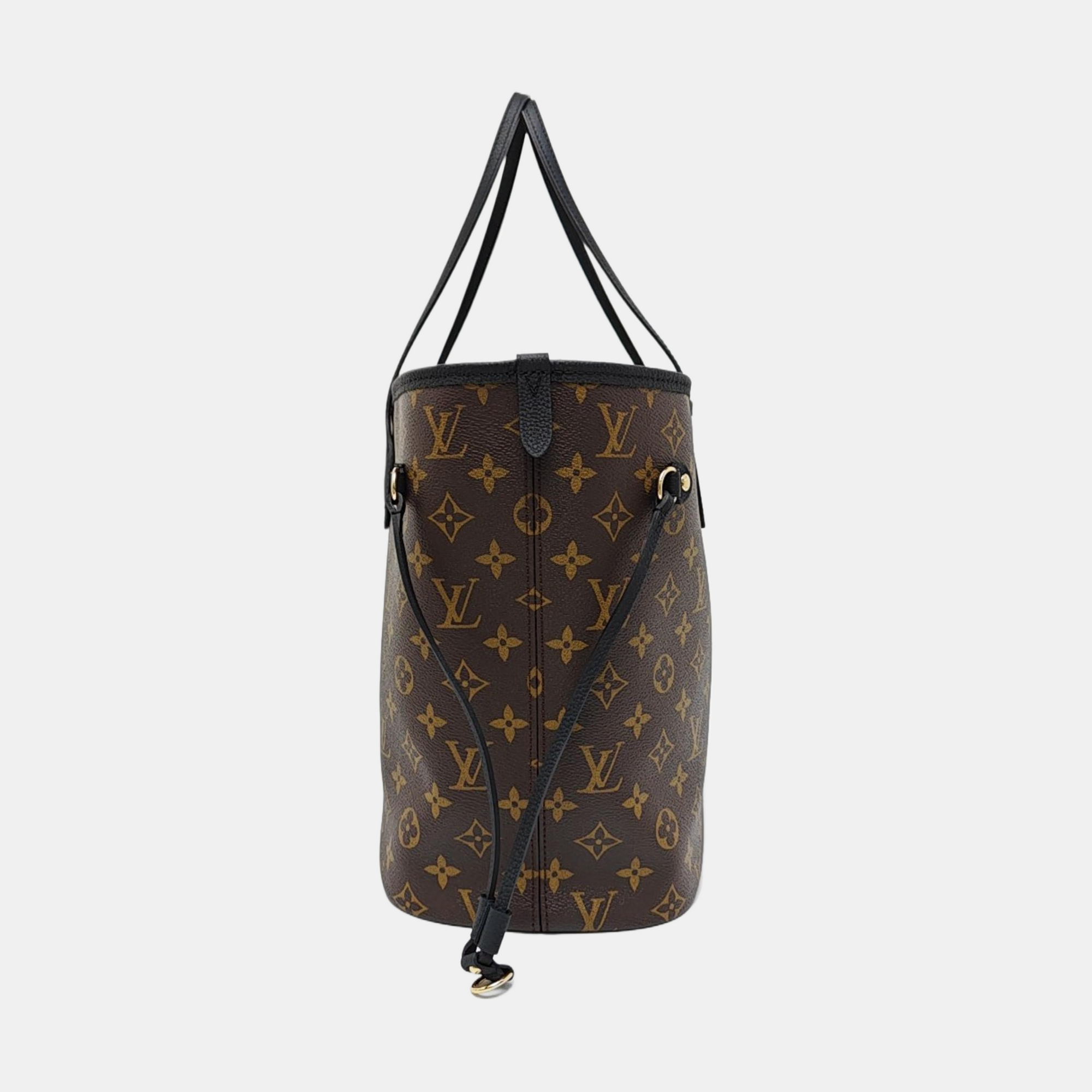 NEVERFULL INSIDE OUT MM Monogram Calfskin Black