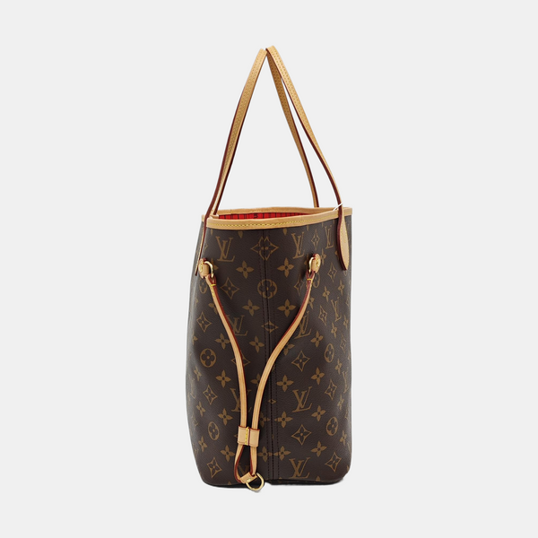 NEVERFULL MM Monogram Coated Canvas Brown