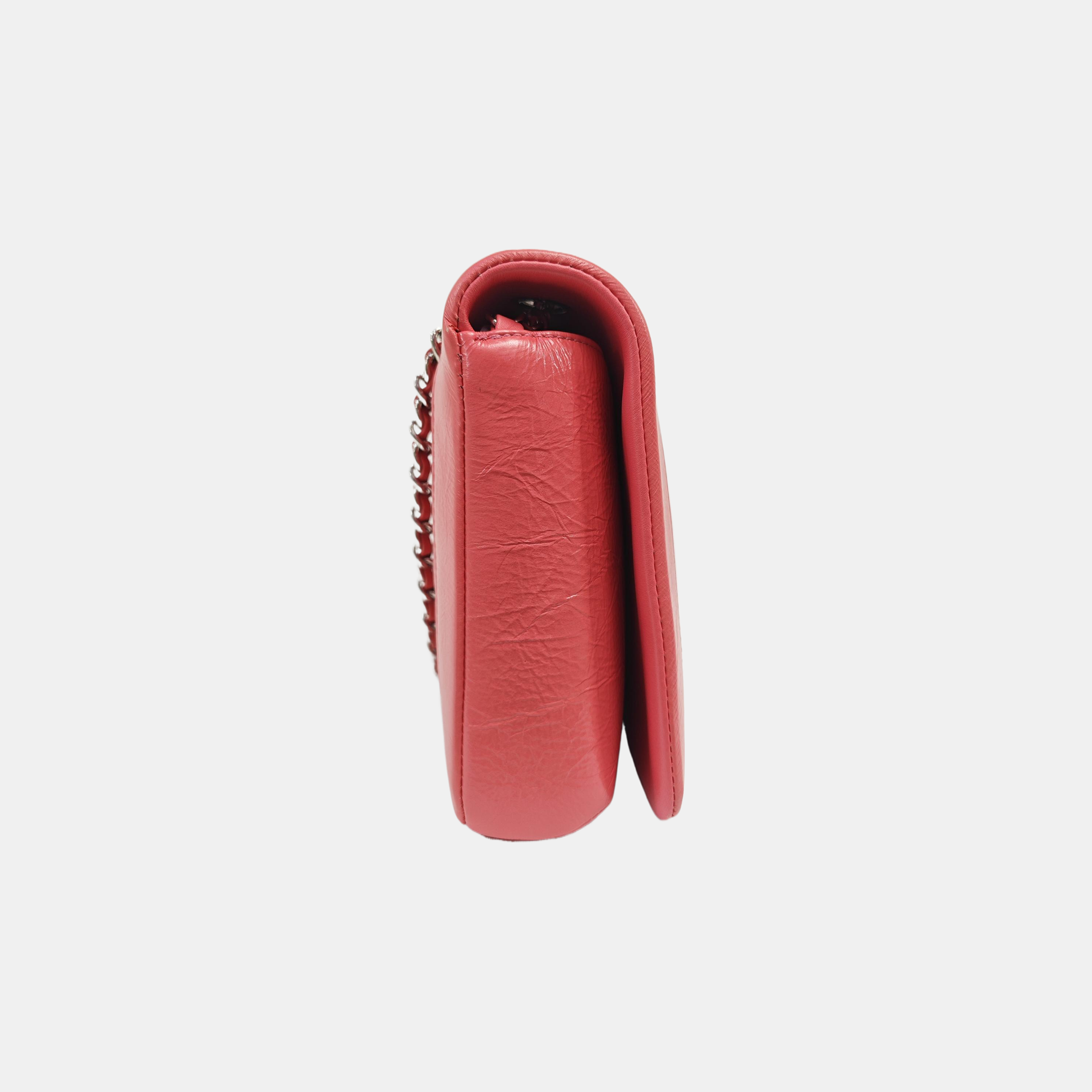 Quilted Calfskin Shoulder Bag Pink