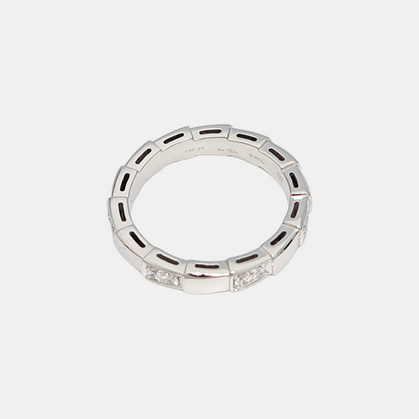 SERPENTI 18k White Gold Silver Ring EU 52