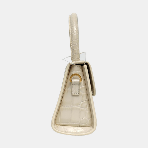 Leather Shoulder Bag Mini White