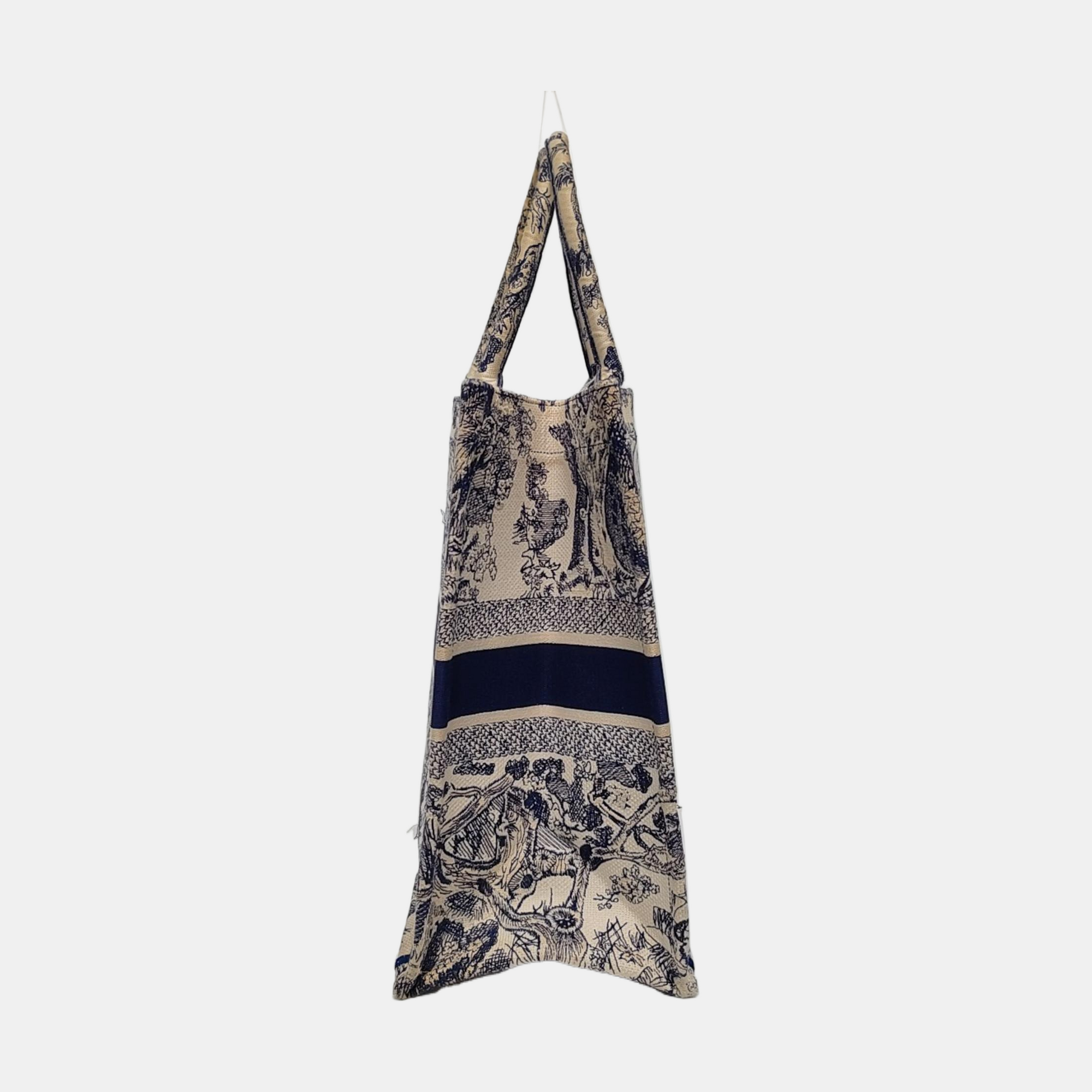 Book Tote Large Canvas Beige