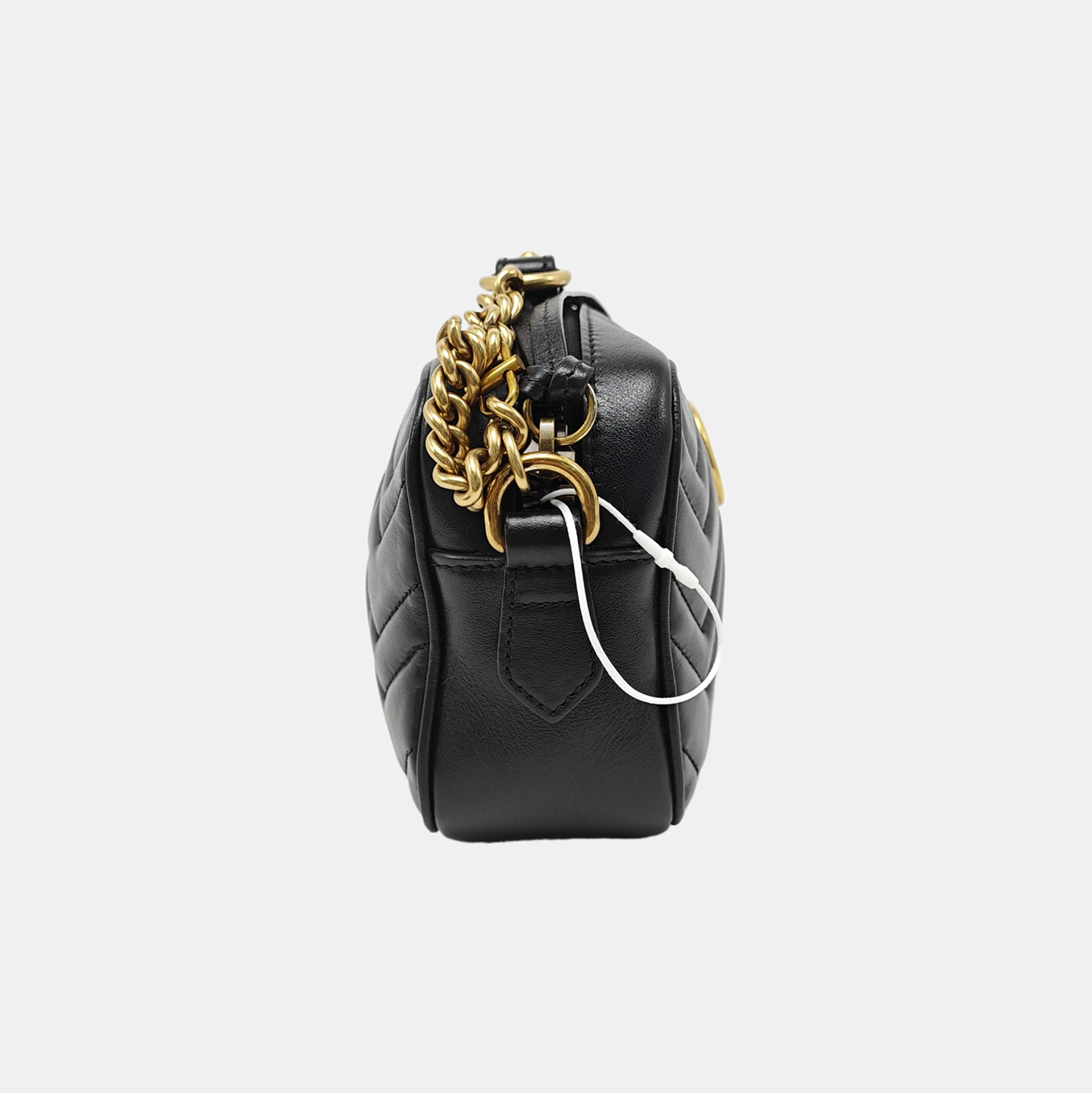 GG Marmont Mini Quilted Calfskin Black