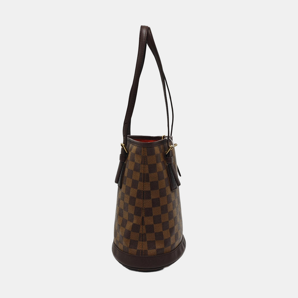 BUCKET PM Damier Ebene Coated Canvas Brown
