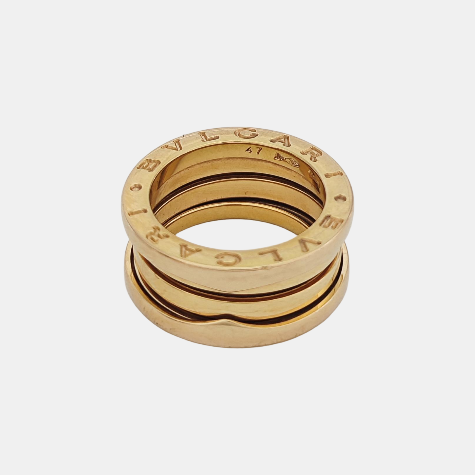 B.ZERO1 18k Rose Gold Ring EU 47