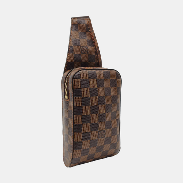 GÉRONIMOS Damier Ebene Coated Canvas Brown