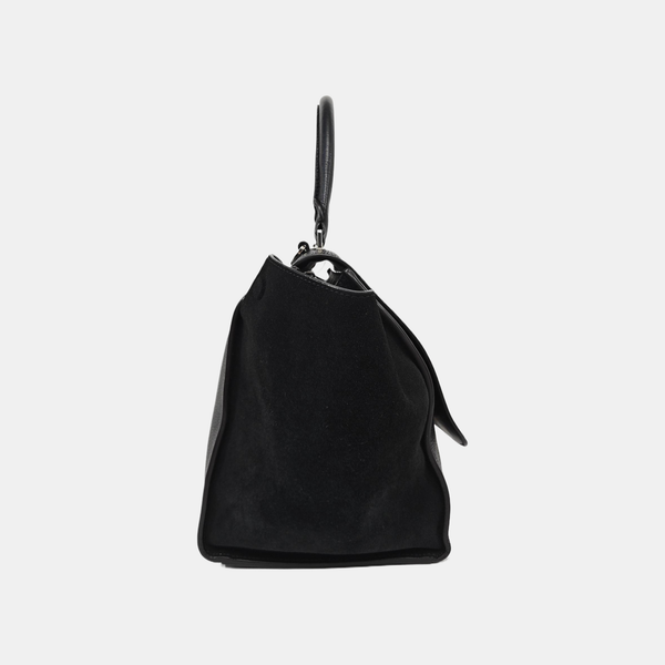 TRAPEZE Medium Calfskin Black