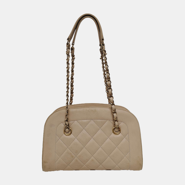 Quilted Lambskin Beige