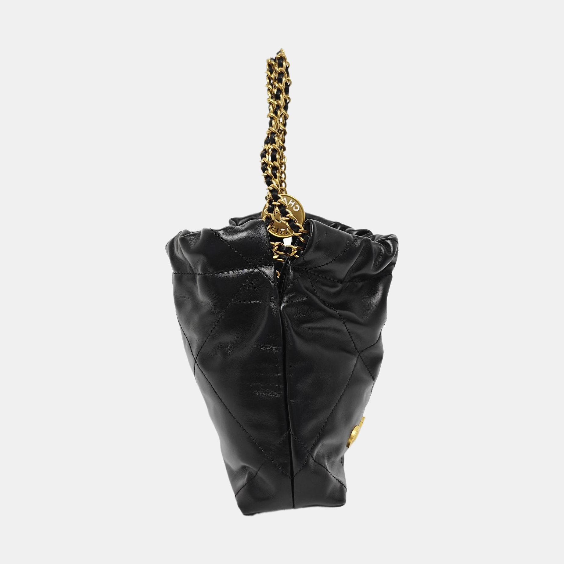 CHANEL 22 Mini Quilted Calfskin Black