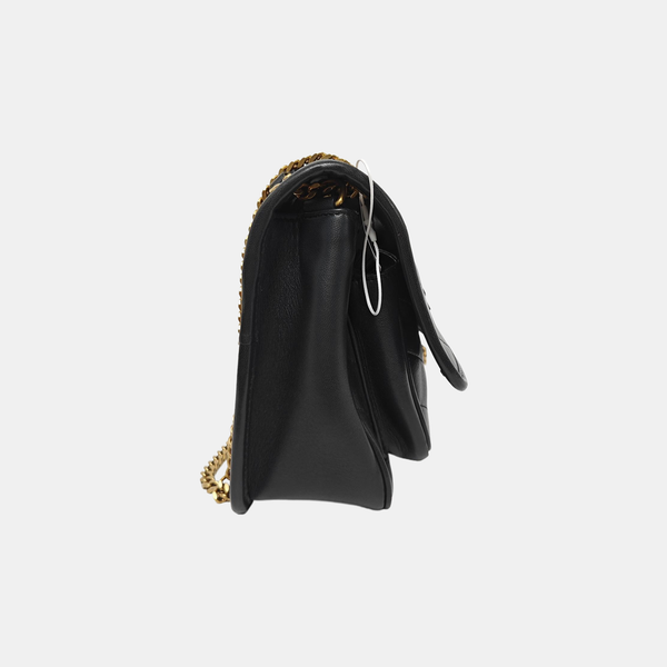 NIKI Small Chevron Lambskin Black