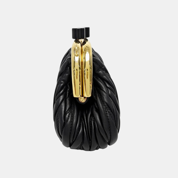 Miu Belle Lambskin Black