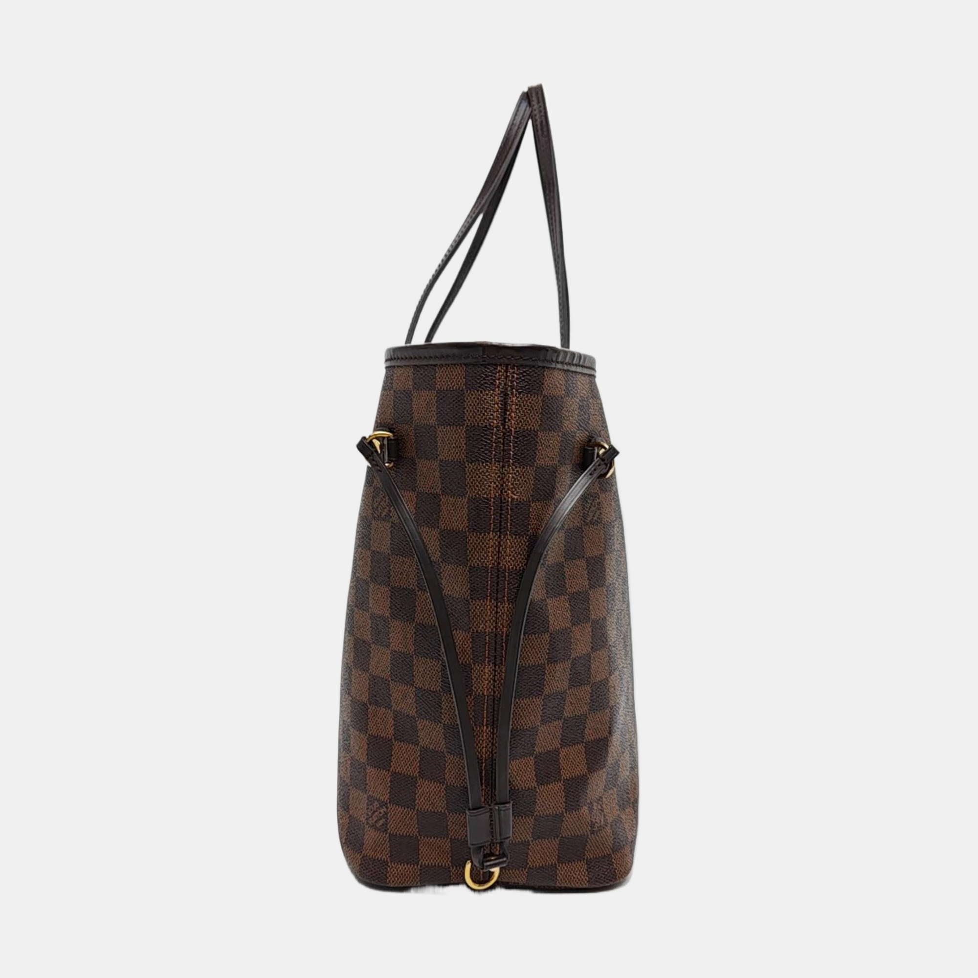 NEVERFULL MM Damier Ebene Coated Canvas Brown