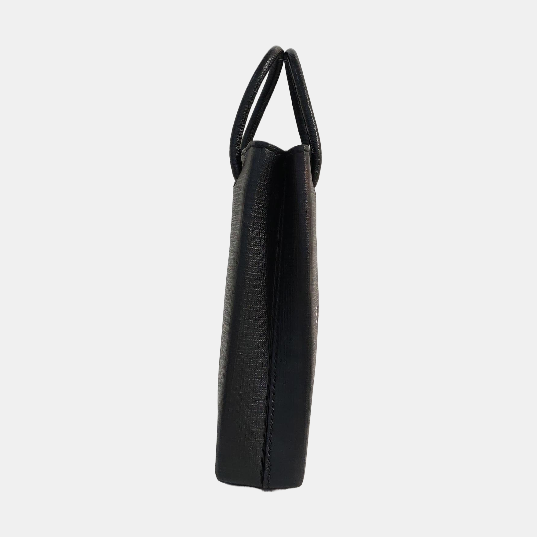 Shopping Bag Calfskin Black