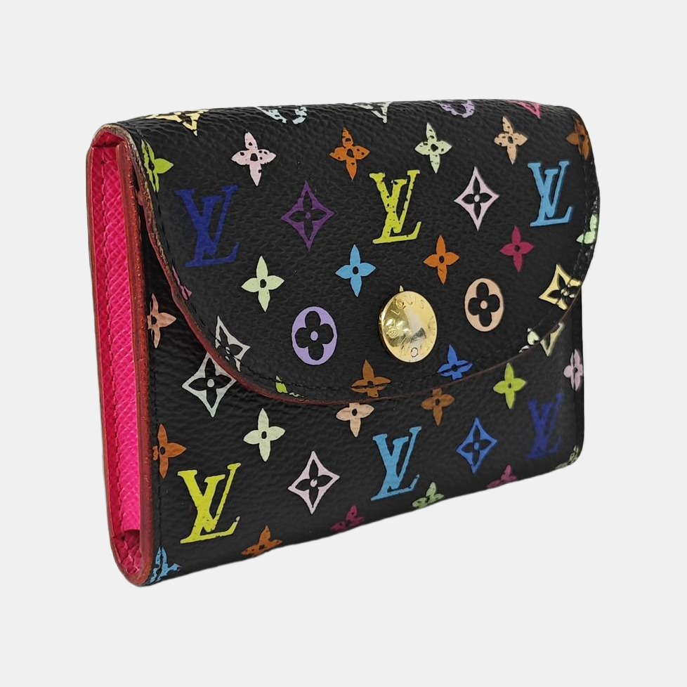 LV × TM ROSALIE Monogram Coated Canvas Black Coin Purse