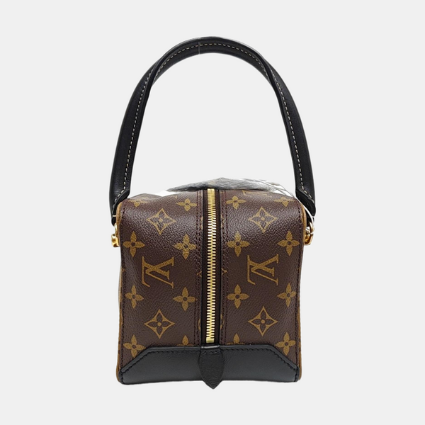 SQUARE Monogram Coated Canvas Brown