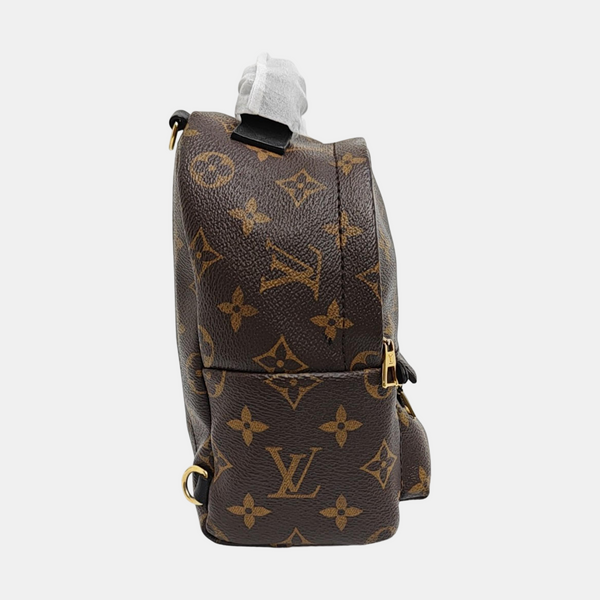 PALM SPRINGS Mini Monogram Coated Canvas Brown