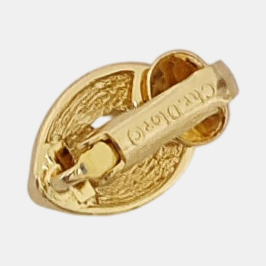 Metal Gold Clip On Earrings