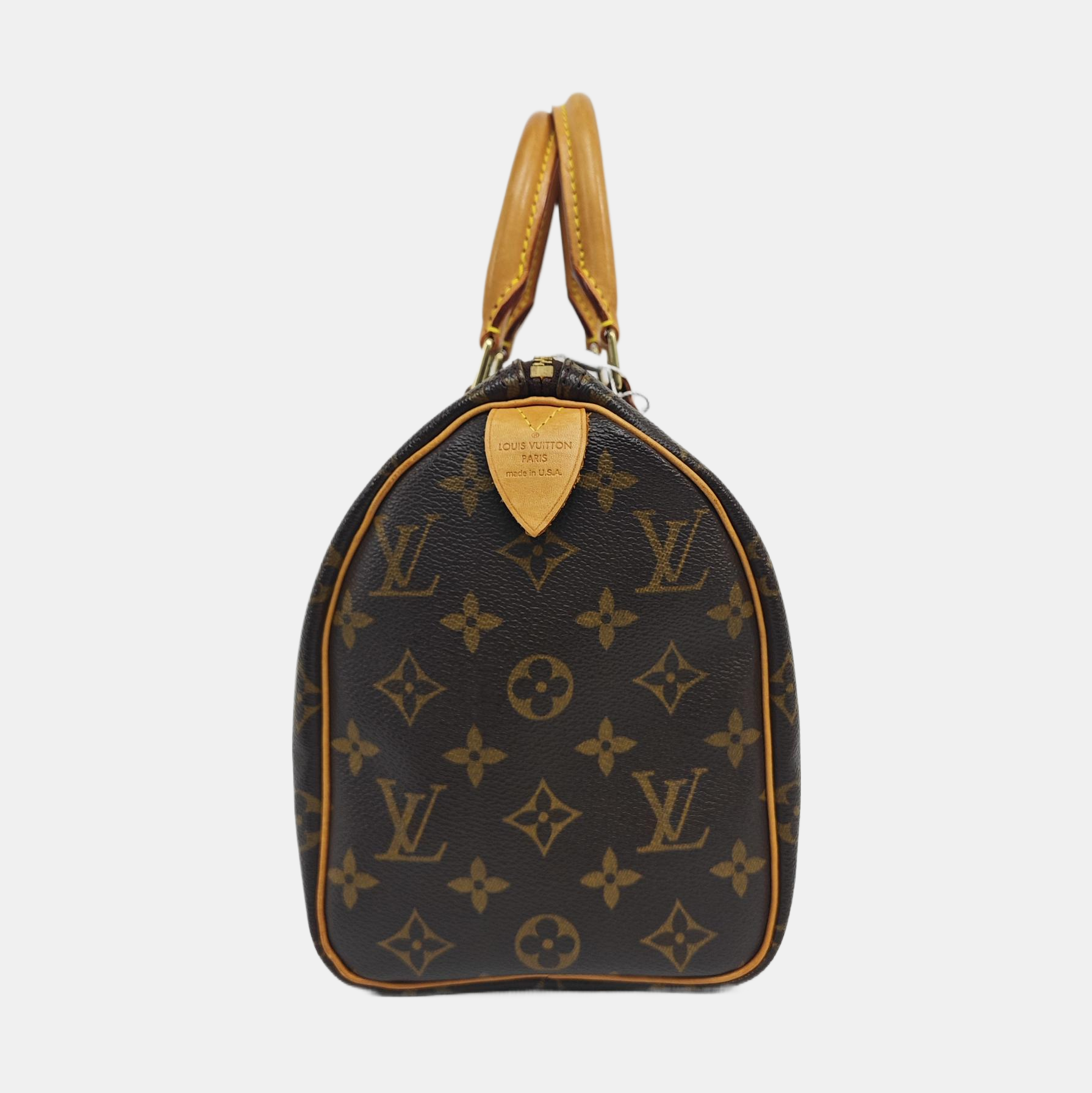 SPEEDY 25 Monogram Coated Canvas Brown