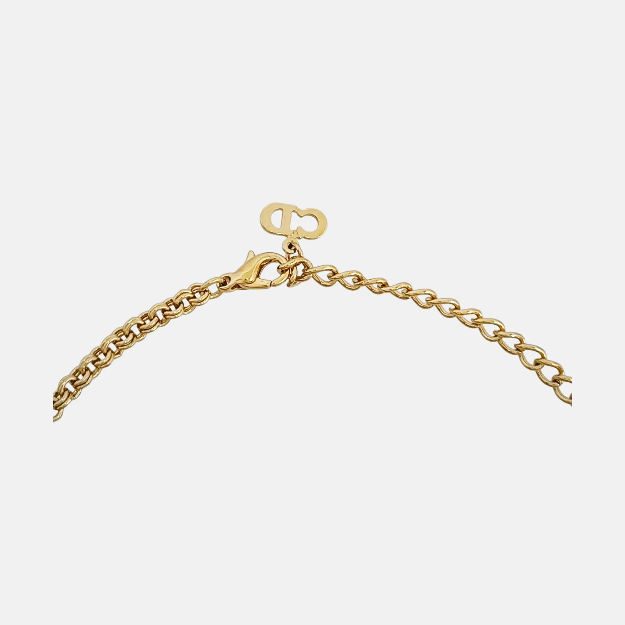 Petit CD Metal Gold Necklace