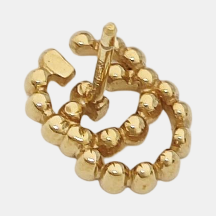 GG Running 18k Gold Stud Earrings