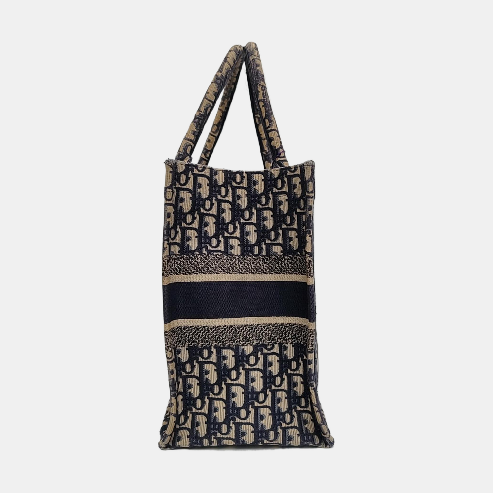 Authenticated pre-owned  Book Tote Medium Canvas Blue - Tote Bag at Looply